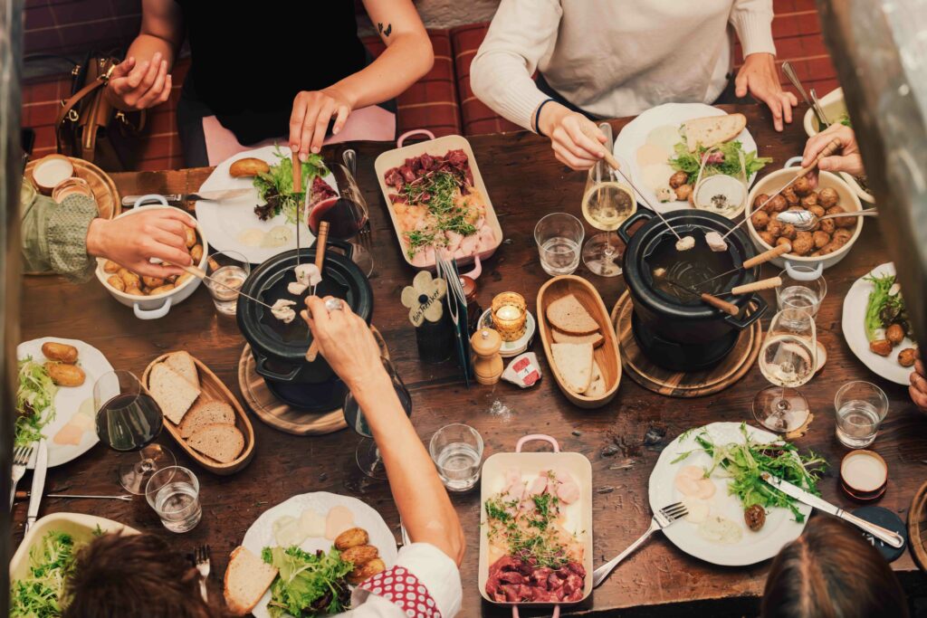Fondue-Essen