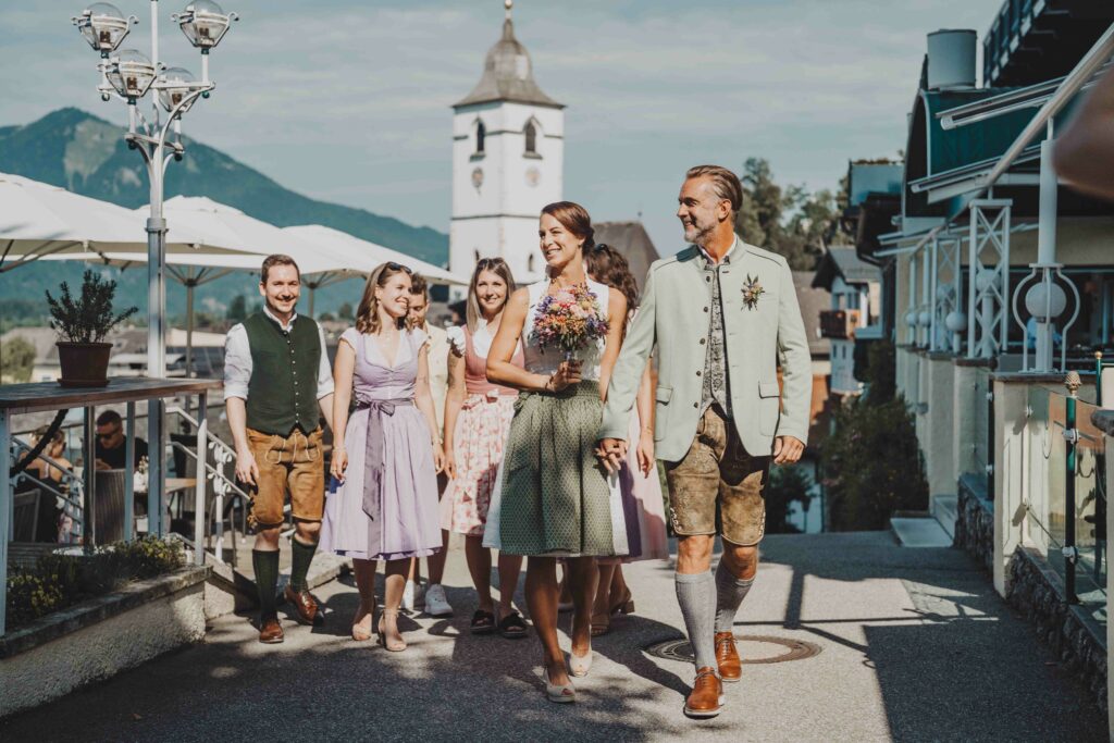 Hochzeit Gesellschaft in St. Wolfgang