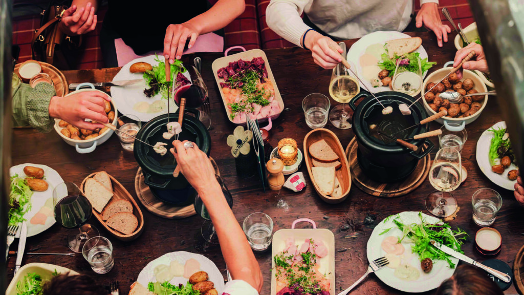 Fondue-Essen